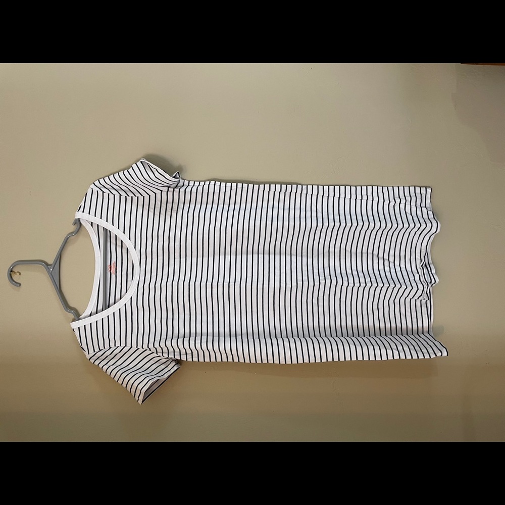 Striped tee shirt dress